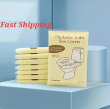 Flushable Toilet Seat Covers, Great for Traveling and on the Go Occasions 2 Pack