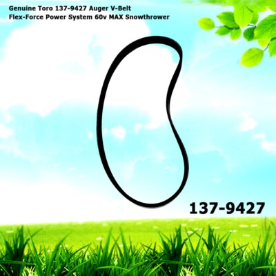 Genuine Toro 137-9427 Auger V-Belt Flex-Force Power System 60v MAX Snowthrower