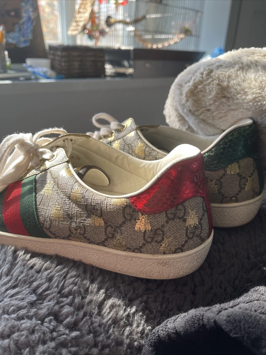 Women's Ace Sneaker GG Supreme Canvas With Gold Bees