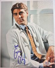 GEORGE CLOONEY SIGNED AUTOGRAPHED 8X10 PHOTO RARE FULL NAME ER BATMAN PSA COA D