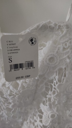 Free People Seychelles Lace Top Size Small, New With Tags - Picture 5 of 10