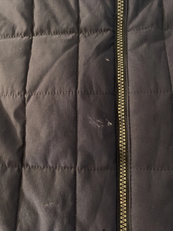 Orvis Puffer Vest Thick Black Blue Zipper Pockets Lined Size Large Mens Winter - Image 2 of 4