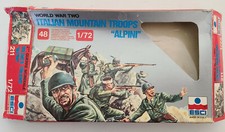 ESCI World War Two ITALIAN MOUNTAIN TROOPS "Alpini" Plastic 1/72 Made in Italy