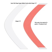 Sensi Tak Red Liner Tape Walker Tape SUPER WIDE 5 INCH 3 pks = 72 pieces Shape A