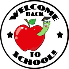 30 Custom Black Welcome 2 School Art Personalized Address Labels