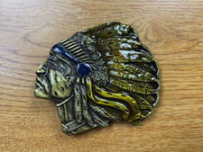 American Indian Headdress Belt Buckle