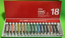 MUST HAVE DEALS~18 CT HOLBEIN ARTISTS WATERCOLORS SET~W403 5ml 0.17 fl oz
