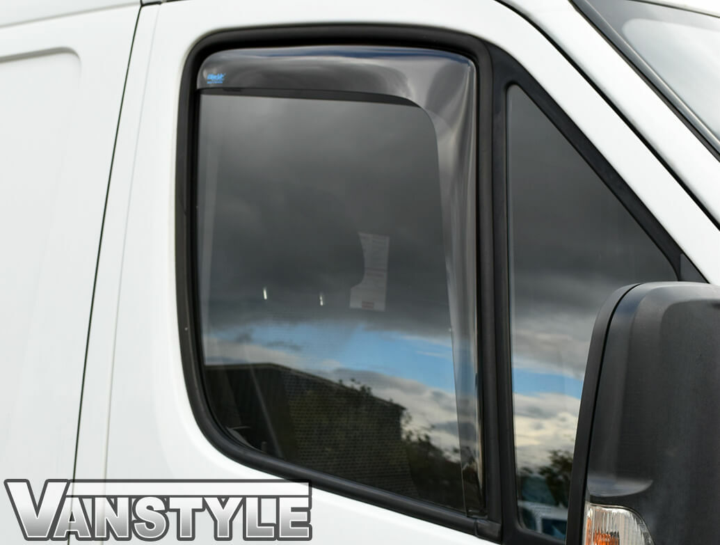 FITS VW CRAFTER 12>17 GENUINE CLIMAIR FRONT WIND DEFLECTORS TOP QUALITY TINTED eBay