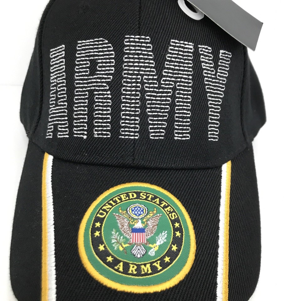 Licensed US Army Veteran Military Embroidered 12 inch Solid Knit Cuff Long Beanie Made in USA | Veterans / Retired Designed | Olive / One Size