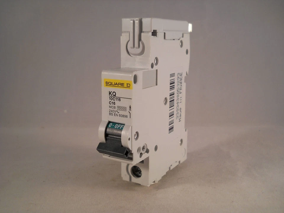 Square D KQ MCB 16 Amp Type C Single Pole 16A Circuit Breaker C16 KQ10C116 - Image 3 of 4