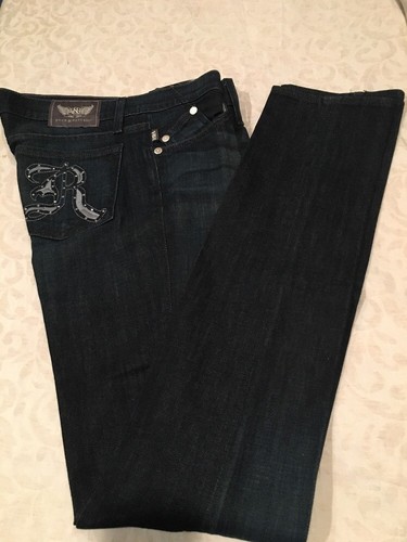 Rock & Republic Lowrise Skinny Berlin Jean embroidered 28 NWT $195 - Picture 2 of 6