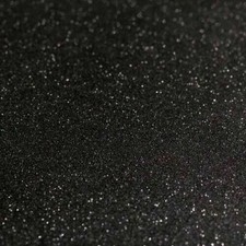 Image of METALLIC BLACK GLITTER STICKY BACK PLASTIC VINYL SELF ADHESIVE WRAP 2m X 67.5cm