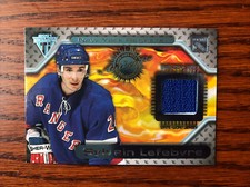 2000-01 Titanium Game Gear #115 Sylvain Lefebvre Jersey NY Rangers