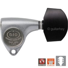 NEW Gotoh SGV510Z-EN01 L3 R3 Tuners 21:1 Gear Ratio EBONY 3x3 - CHROME SATIN