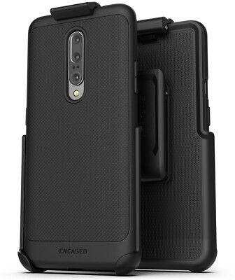 Encased OnePlus 7 Pro Belt Clip Case (Thin Armor) Slim Grip Cover Holster Black