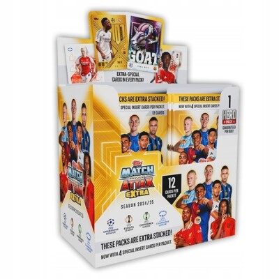 Topps MATCH ATTAX EXTRA CHAMPIONS LEAGUE 2025 Display Box 24 Booster (288)  Cards