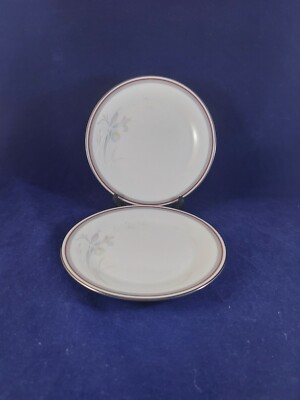 NORITAKE MALVERNE 3501 JAPAN. SET OF 2 BREAD & BUTTER PLATE 6 3/8'' EXCELLENT.