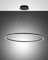 Fabas Luce Led Pendelleuchte Giotto Ø1000Mm 60W Warmweiß Schwarz Dimmbar