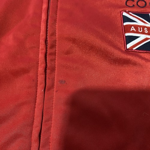 Coogi Australia Track Jacket Men's Large Red Full Zip Athleisure - Picture 9 of 11