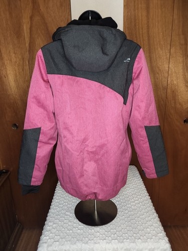 Killtec Brand Girl's Pink Black Full Zip Winter Ski Jacket Size 14 Casual - Picture 2 of 4