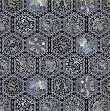 Korean Traditional Jagae Raden Hexagon Patterned Fabric made in Korea  BTHY