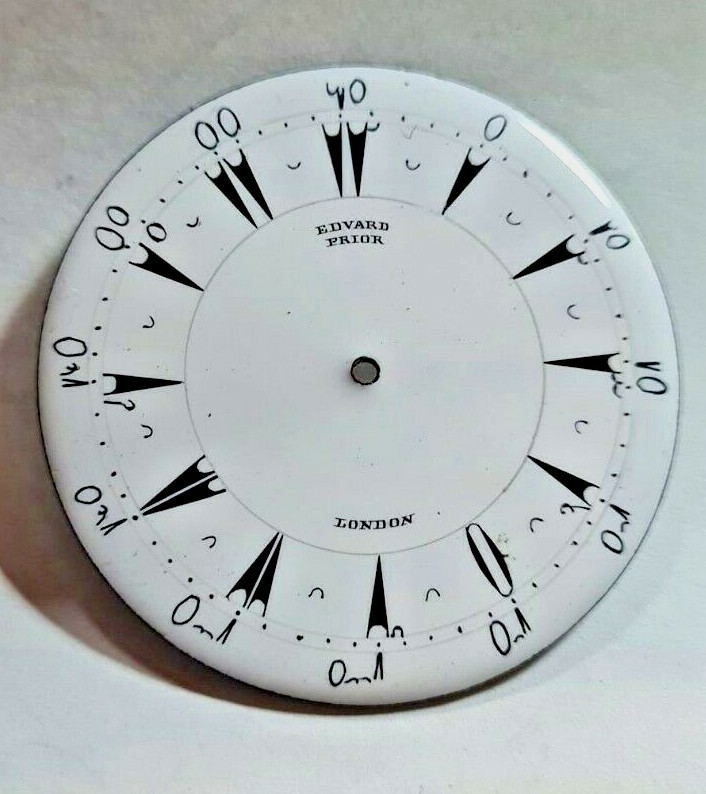 EDWARD PRIOR ENAMEL POCKET WATCH DIAL UK