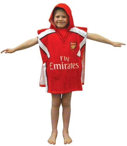ARSENAL  F.C.   Hooded  Soccer Football Towel  Poncho 60cm x 120cm Licensed New - Изображение 2 из 4