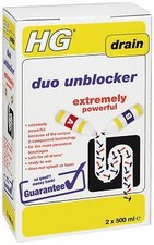 HG DUO DRAIN UNBLOCKER EXTERMLY POWERFUL FOR PERSISTENT BLOCKAGE READY TO USE