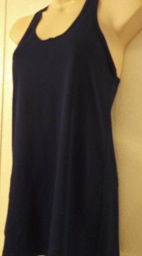 Victoria Secret Sport VSX Womens Tank Top Sleeveless Pink Navy Blue SZ M - Picture 2 of 6