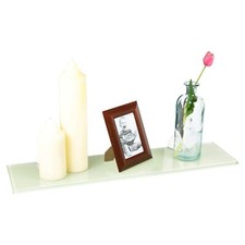 Colourful Glass Floating Shelves Wall Mounted Hanging Display Storage Rack Decor