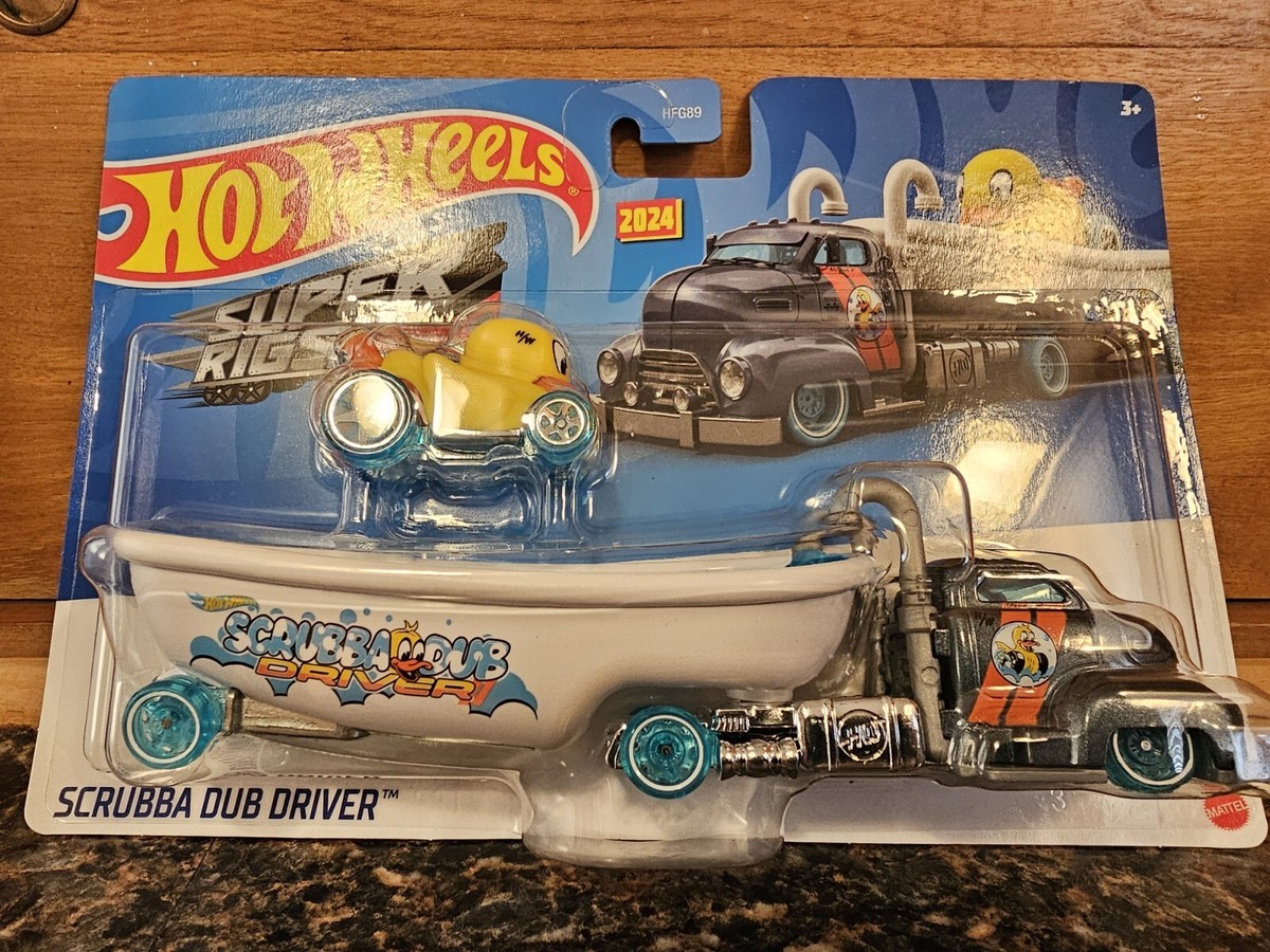 SCRUBBA DUB DRIVER  ホットウィール 🐥2024 Hot Wheels Duck N Roll Scrubba Dub Driver Super Rigs