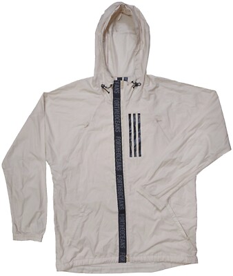Adidas Parley Trainingsjacke Herren Beige Activewear Sportjacken Größe M Poly...