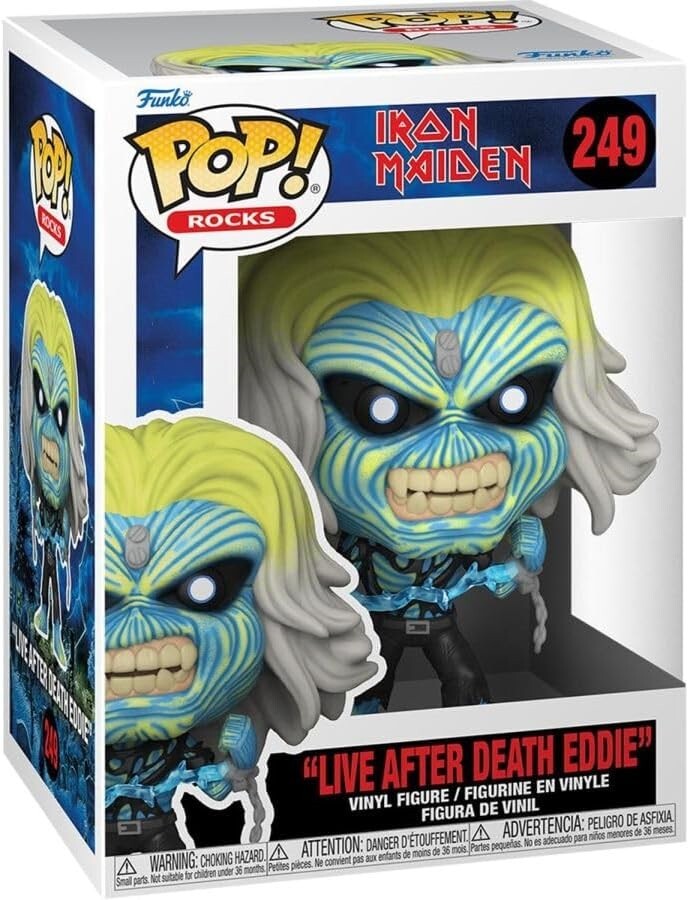 Funko - Pop Rocas : Iron Maiden - Eddie - Vivo Después Muerte Nuevo En Caja