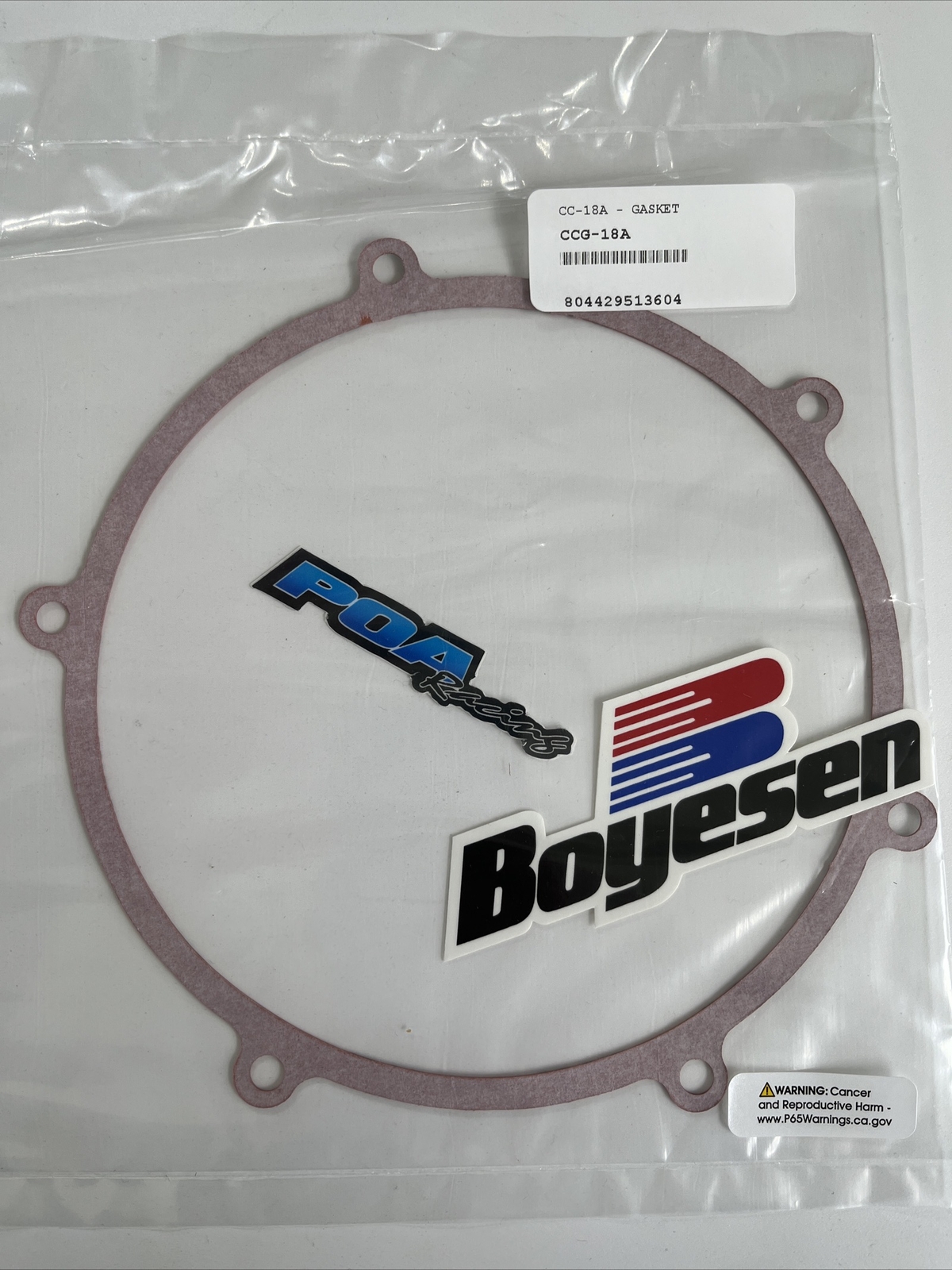 Boyesen Clutch Cover Gasket Kawasaki KXF 450 2016-2018
