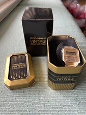 CASIO Vintage Collection LCD F-100 Reproduction - A100 Gold Watch - New!