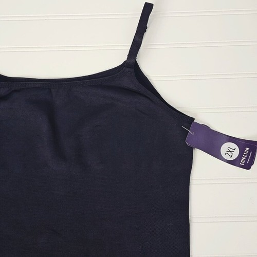 Cami modeladora de cuello redondo negra Empetua by Shapermint para mujer talla 2XL NUEVA CON ETIQUETAS - Imagen 4 de 13