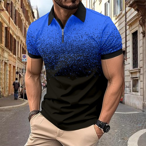 Herren Kurzarm Slim Fit Poloshirts Business Hemden Freizeit Golf Hemd - Bild 7 von 18