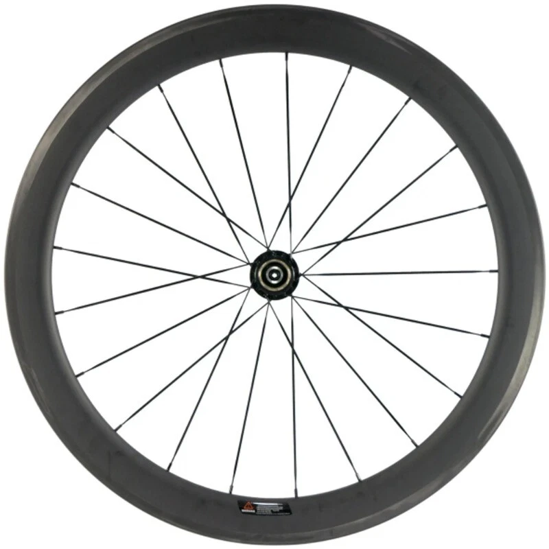 700C Carbon Fiber Clincher Tubeless Bicycle Wheels 25x55mm Road Cycling Wheelset - Image 3 of 4