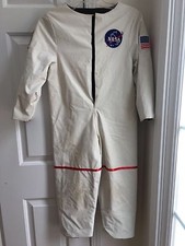 Charades Nasa Astronaut Halloween Costume EC For Boys Size Fits M To L White