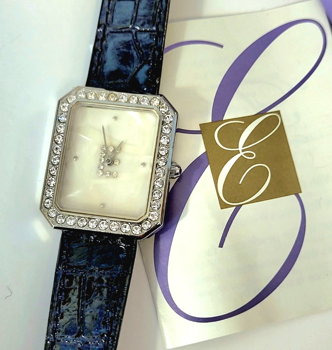 Vintage Elizabeth Taylor For Avon Watch NIB NIB WHITE diamonds elizabeth taylor watch | Mercari main image 2