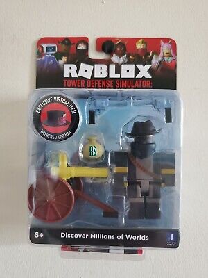 Roblox TOWER DEFENSE SIMULATOR: BADLANDS HEIST Figure w/ WITHERED TOP HAT  Code