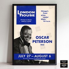 Oscar Peterson jazz poster - London House Sessions - Chicago, IL - 1961