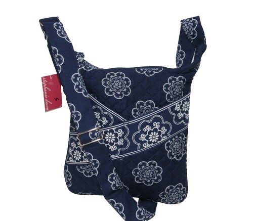 Distressed Stephanie Dawn Paisley Quilted Cotton Backpack  display picture 1