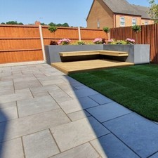 Dove Grey Limestone Mix Sizes Paving Slabs - Nationwide Delivery
