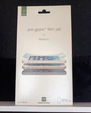 Power Support iPhone 5s Anti Glare Film Screen Protector Set - New in Orig Pkg
