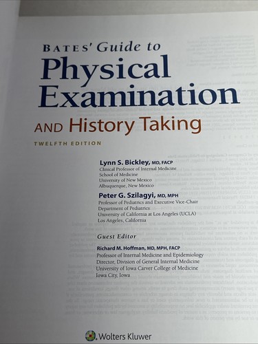 Bates Guide to Physical Examination and History Taking 12th Edition Hardcover - Picture 6 of 8