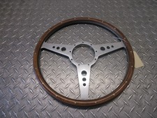 Moto-lita Mark3 Mk3 Steering Wheel 33 Wood Flat Spoke 9 Hole Vintage Authentic