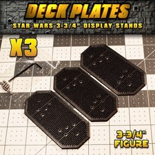 3-3/4" Action figure Display Stands STAR WARS Deck Plates Large Figure