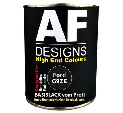 500ml Autolack für Ford G9ZE Absolute Black Perl  Autolack Spritzfertig