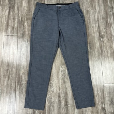 State & Liberty Athletic Fit Pants Men 34x30 Gray Tapered 4 Way Stretch Wicking